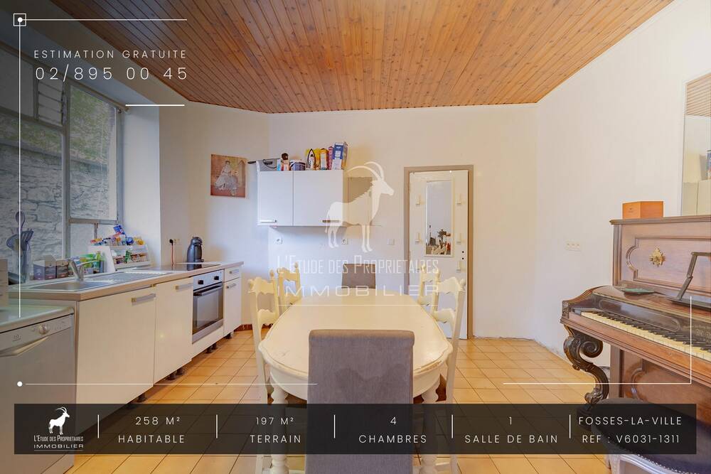 Appartement à vendre à Fosses-la-Ville 5070 99999.00€ 4 chambres 258.00m² - annonce 12724