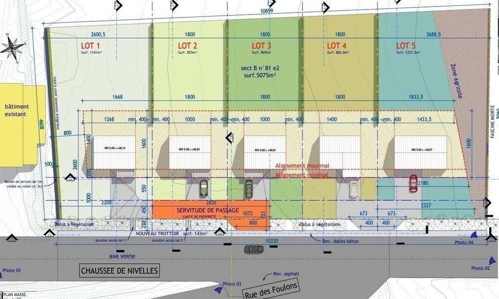 Terrain à vendre à Mazy 5032 153000.00€ 0 chambres m² - annonce 27923