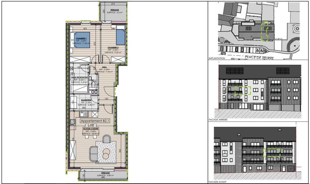 Appartement à vendre à Beauraing 5570 229000.00€ 2 chambres 80.68m² - annonce 56660