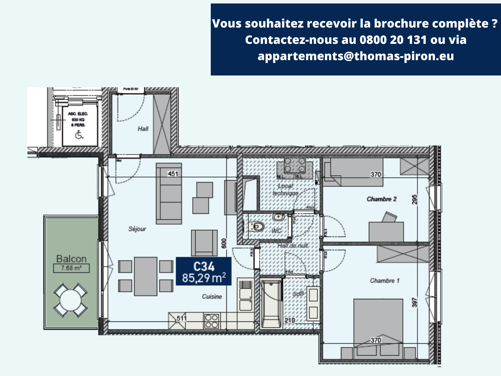 Appartement à vendre à Saint-Servais 5002 279000.00€ 2 chambres 85.29m² - annonce 125117