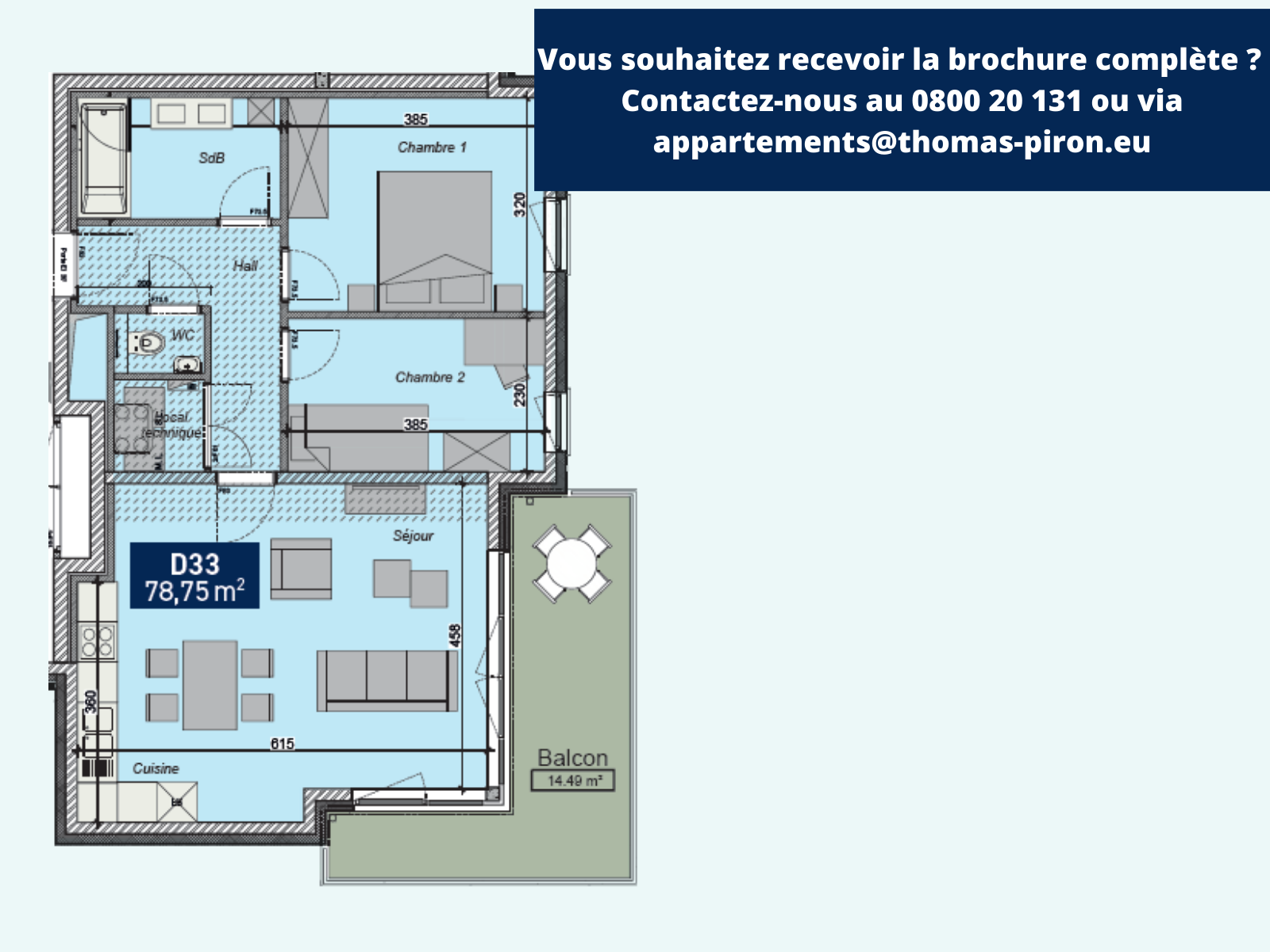 Appartement à vendre à Saint-Servais 5002 262000.00€ 2 chambres 79.00m² - annonce 125788