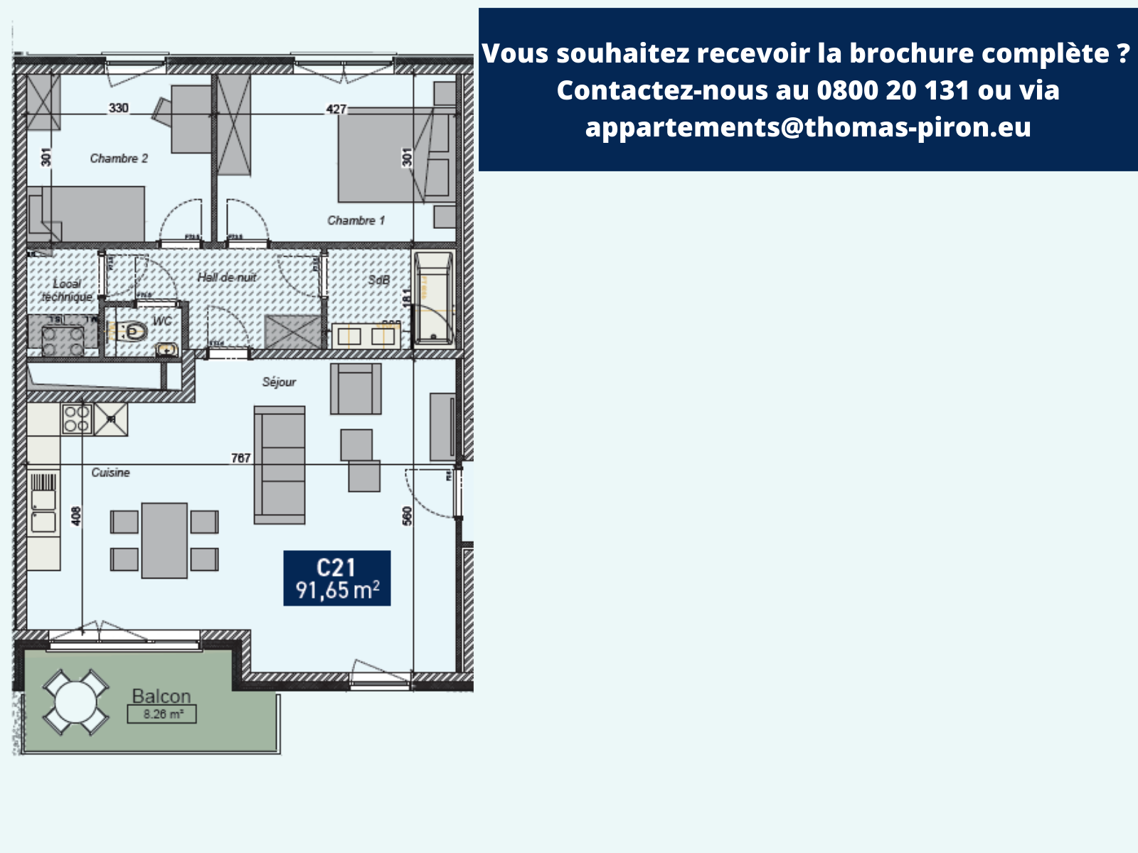 Appartement à vendre à Saint-Servais 5002 280000.00€ 2 chambres 91.65m² - annonce 125118