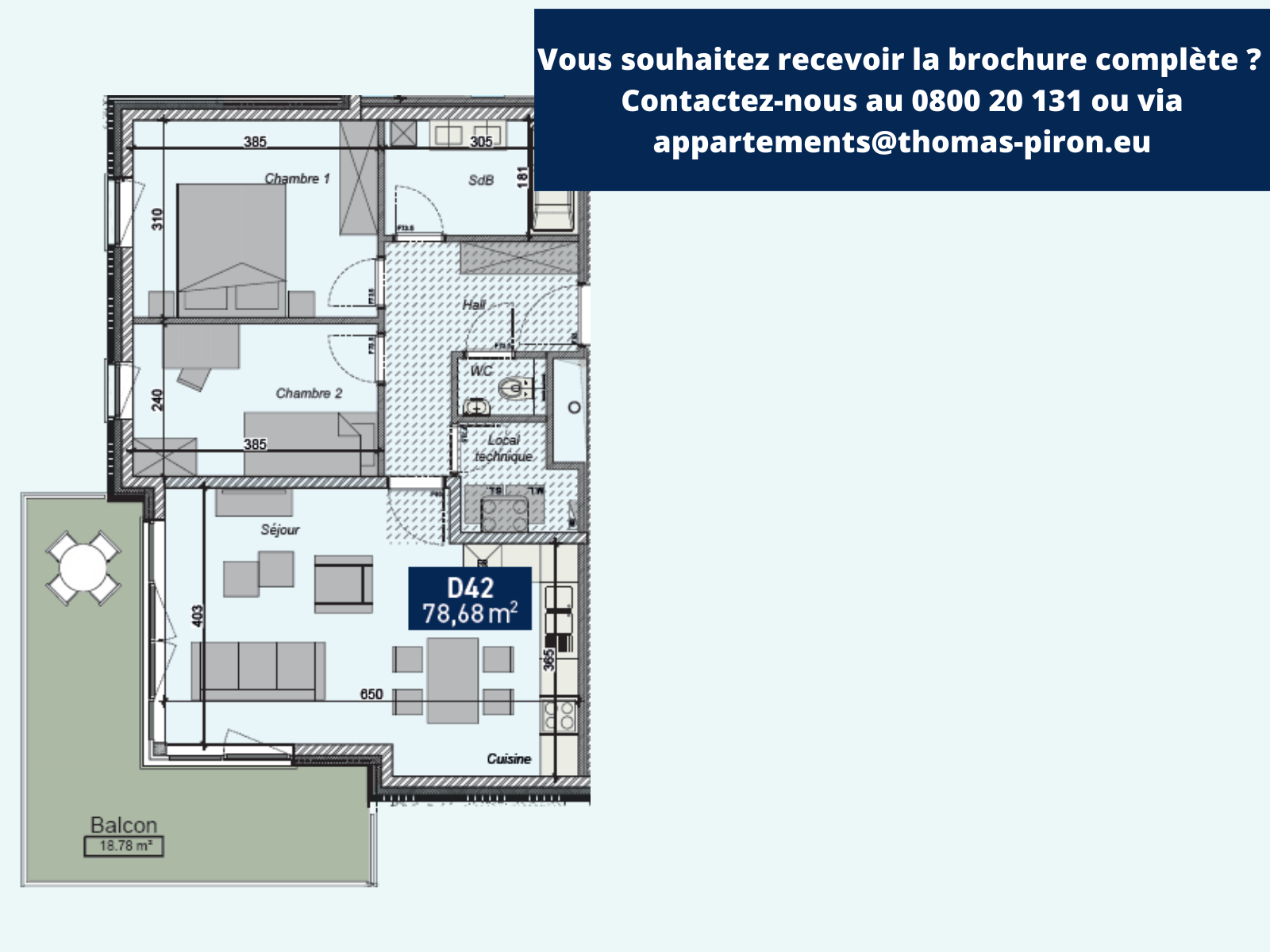 Appartement à vendre à Saint-Servais 5002 287000.00€ 2 chambres 78.70m² - annonce 125308