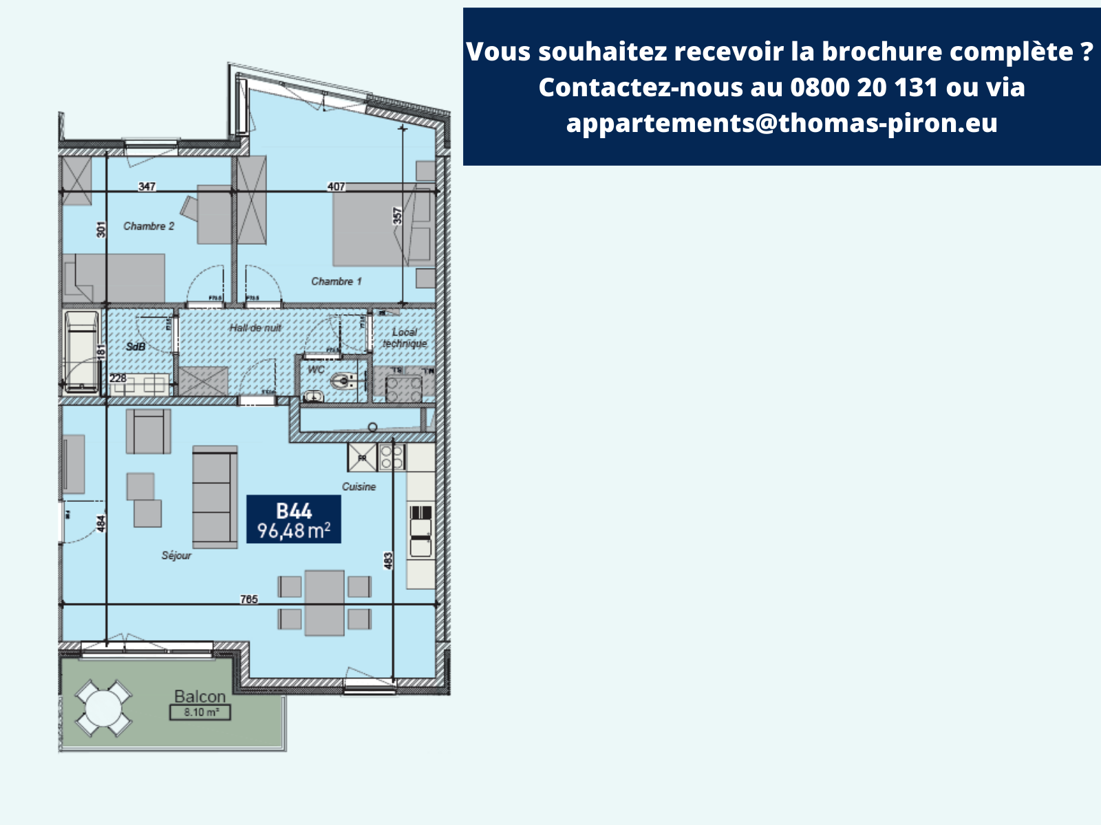 Appartement à vendre à Saint-Servais 5002 302000.00€ 2 chambres 96.48m² - annonce 125116