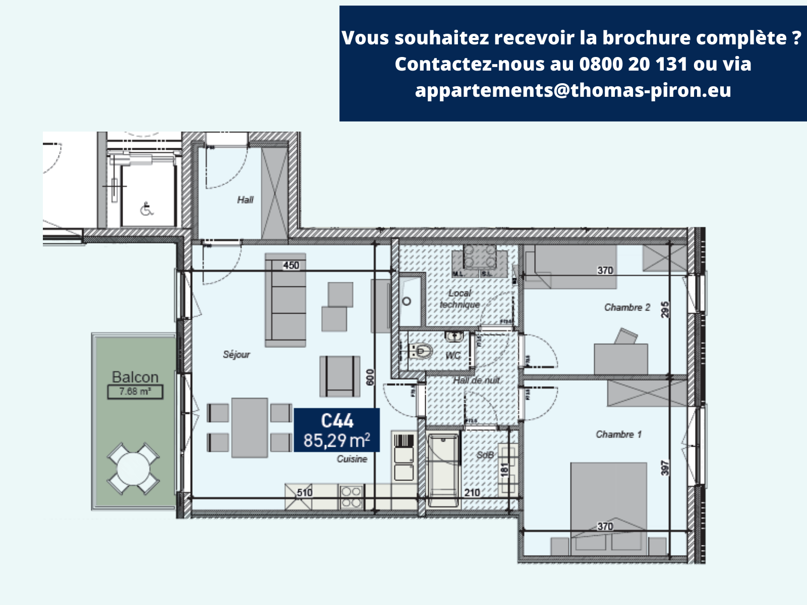 Appartement à vendre à Saint-Servais 5002 287000.00€ 2 chambres 85.29m² - annonce 125119