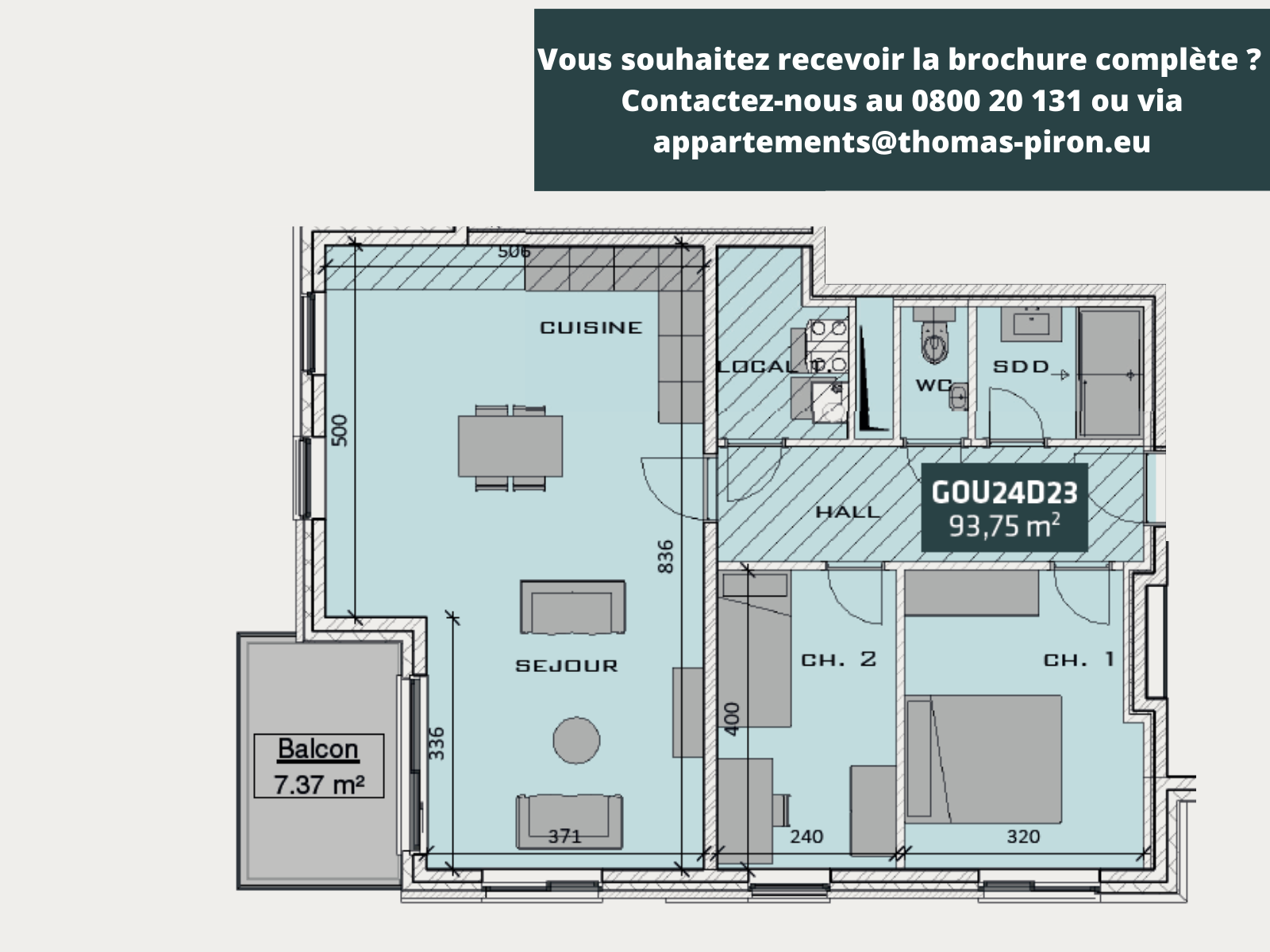 Appartement à vendre à Beez 5000 310000.00€ 2 chambres 93.75m² - annonce 125712