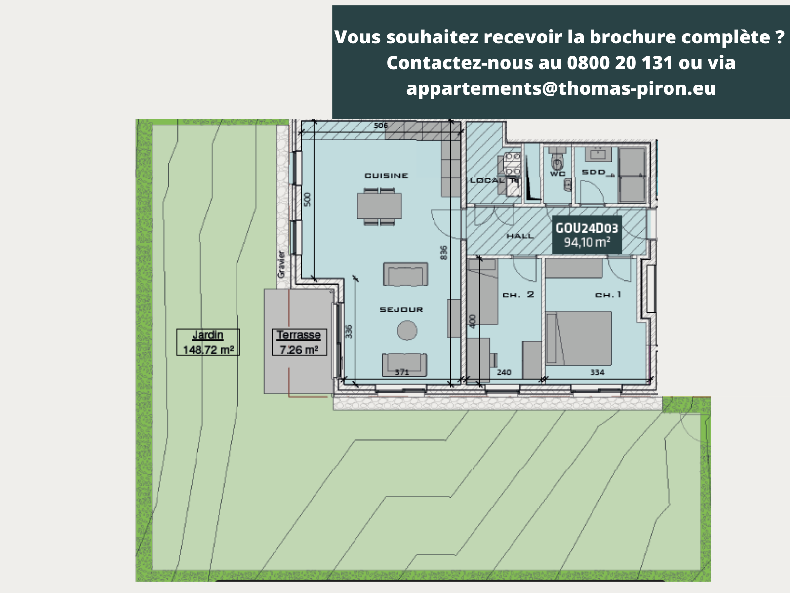 Appartement à vendre à Beez 5000 310000.00€ 2 chambres 94.10m² - annonce 125669