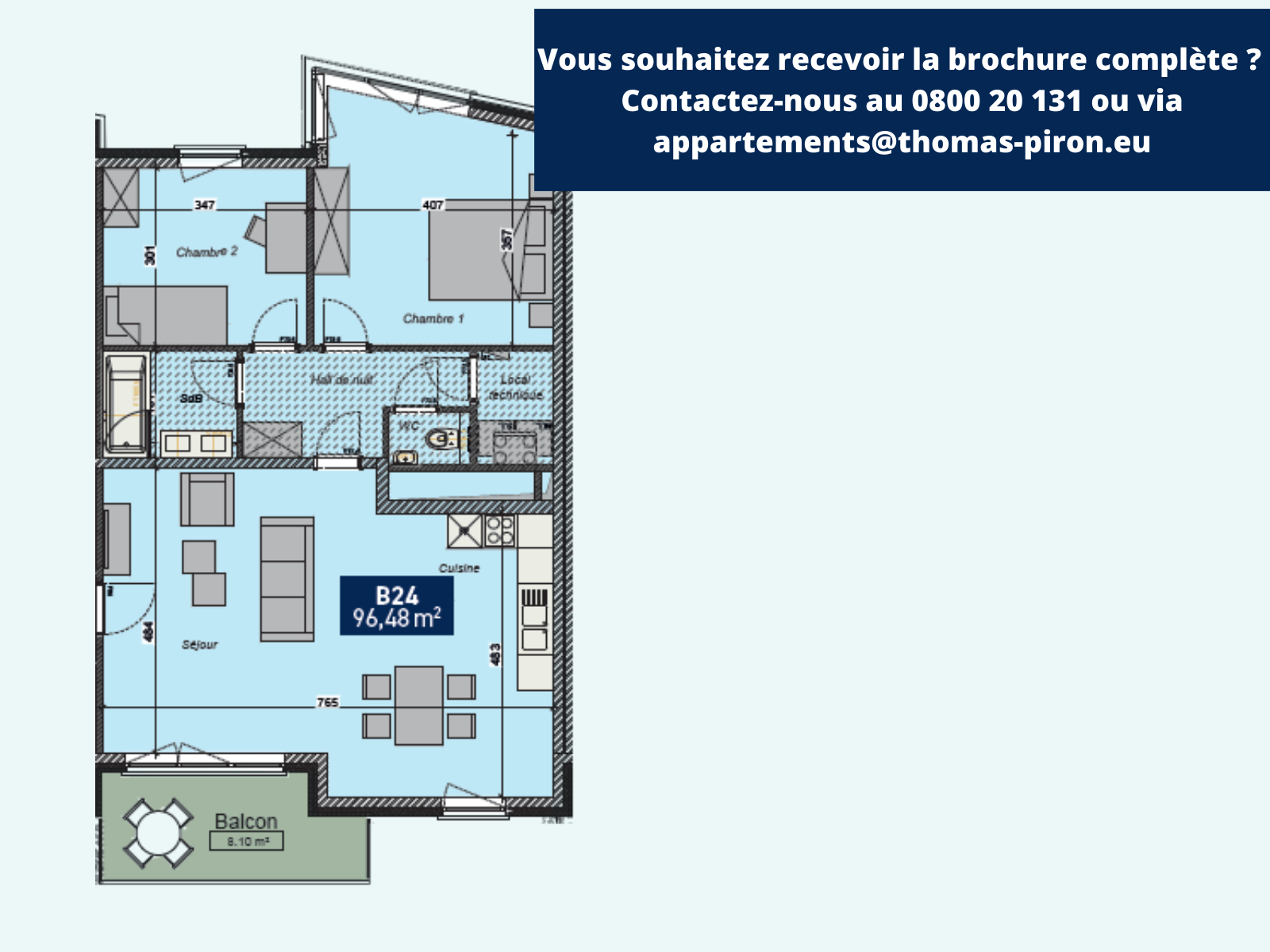 Appartement à vendre à Saint-Servais 5002 287000.00€ 2 chambres 96.48m² - annonce 125510