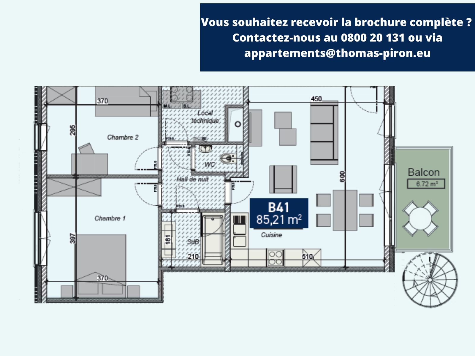 Appartement à vendre à Saint-Servais 5002 279000.00€ 2 chambres 85.21m² - annonce 127552