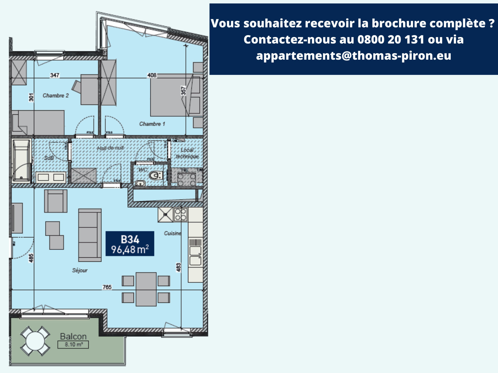 Appartement à vendre à Saint-Servais 5002 292000.00€ 2 chambres 96.48m² - annonce 127553