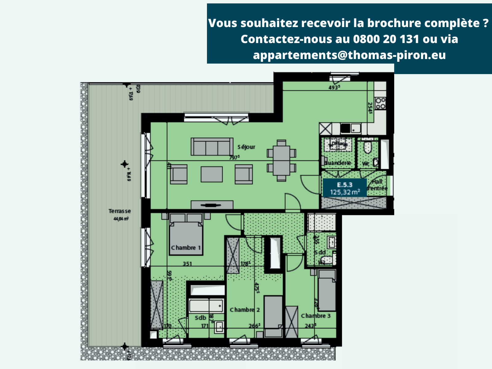 Penthouse à vendre à Namur 5000 569989.00€ 3 chambres 125.32m² - annonce 142426