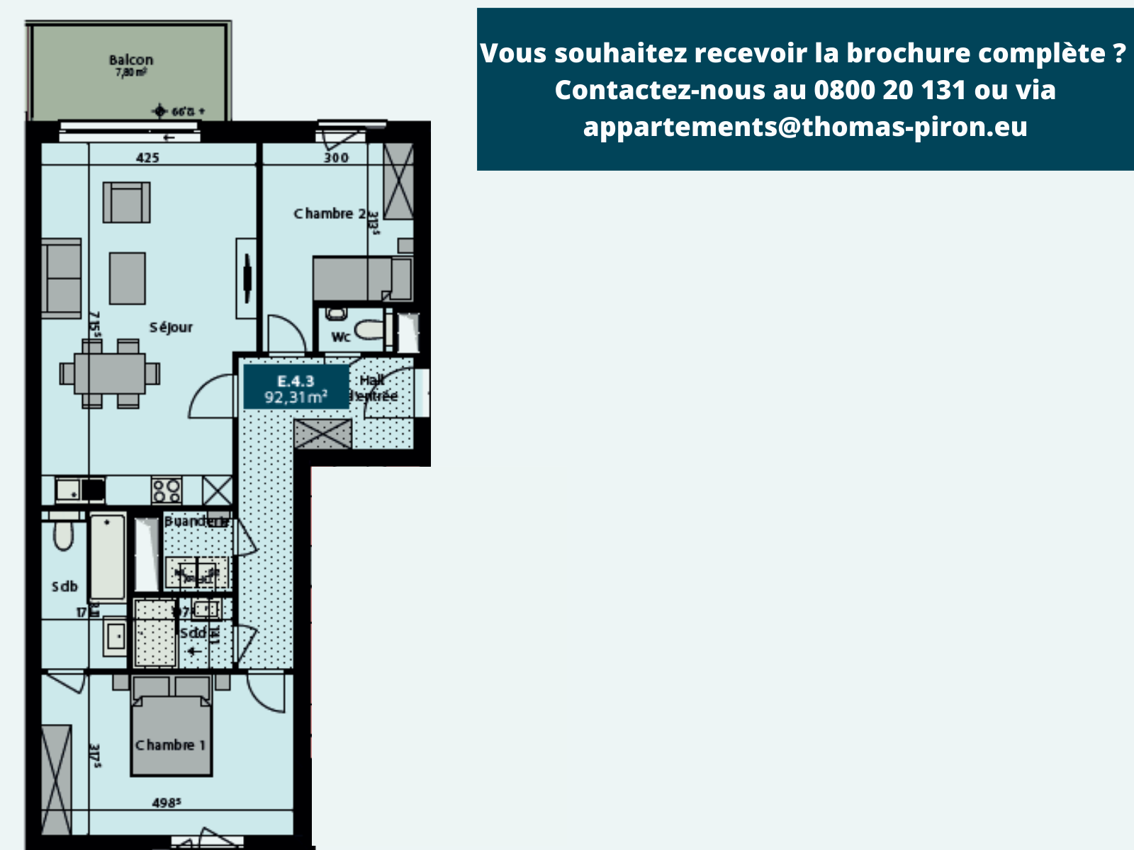 Appartement à vendre à Namur 5000 367920.00€ 2 chambres 92.31m² - annonce 156024