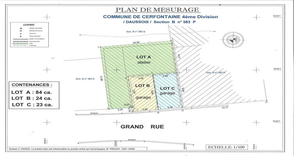 Parking / garage à vendre à Daussois 5630 65000.00€  chambres m² - annonce 196334