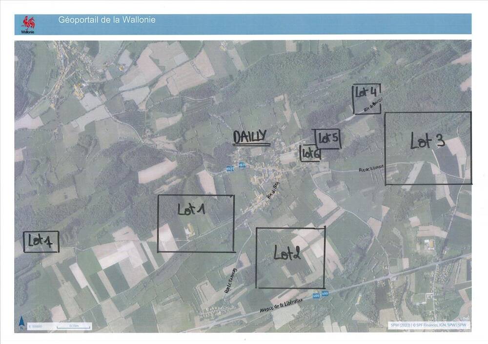 Terrain non bâtissable à vendre à Dailly 5660 15000.00€  chambres m² - annonce 344083